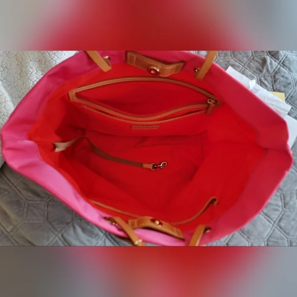 NWT Dooney & Burke Addison Tote Fuchsia - Picture 5 of 12